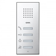 Квартирная аудиостанция накладного монтажа Gira System 55 хром