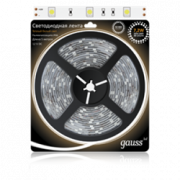 Лента LED 5050/30-SMD 7.2W  12V DC теплый белый  IP66 (блистер 5м)