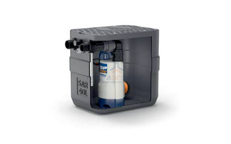 Установка канализационная Pedrollo SAR 40-RXm 2/20 - 0,37 кВт (Qmax 180 л/мин, Hmax 6,5м, кабель 5м)