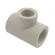 Тройник переходной FV-Plast - 25 × 20 × 20 (для полипропиленовых труб под пайку, цвет серый)