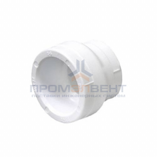 Муфта редукционная Fusitek - 75 x 63 (для полипропиленовых труб под пайку, цвет белый)