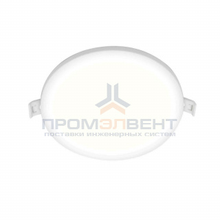 06-19 Светодиодная панель встраиваемая круглая 220В, 15Вт, CRI:80Ra, 1200Лм, Ф145/129,  алюминиевый корпус, изолированный драйвер,2700К