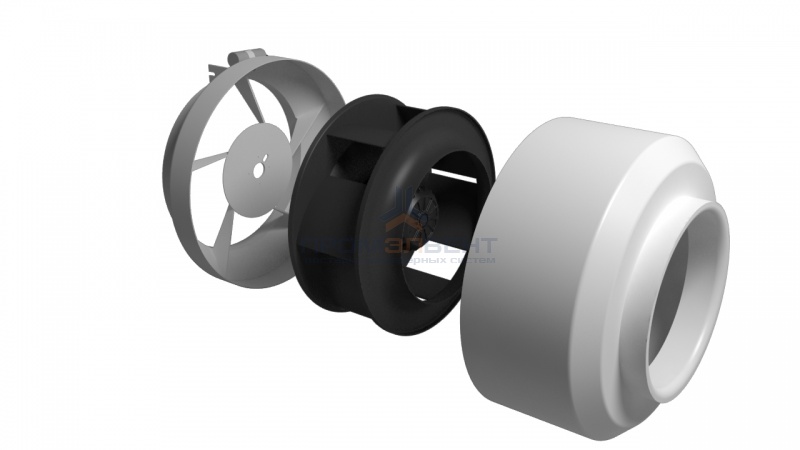 Вентилятор ACF-125 канальный круглый  