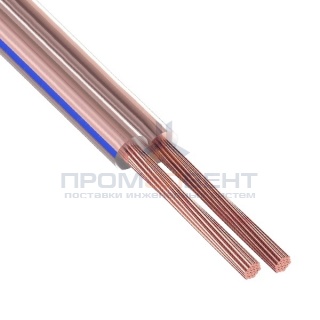 Кабель акустический 2х1,5 Rexant BLUELINE прозрачный