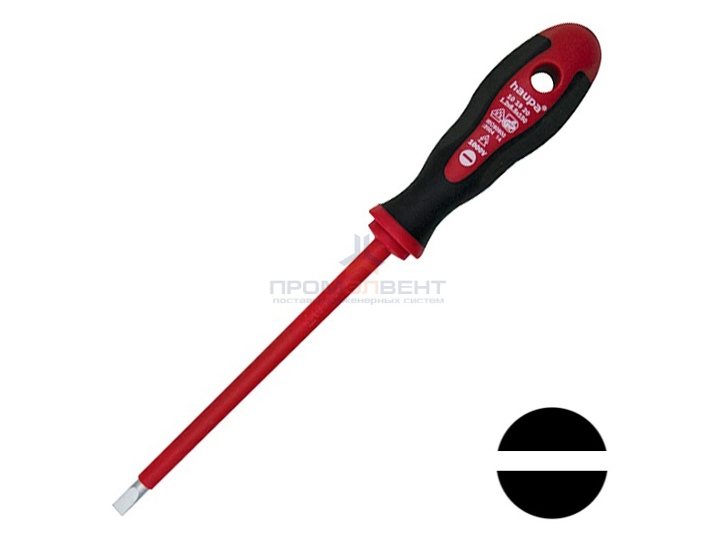 Отвертка для электромонтера HAUPA VDE 1000V 5.5х125мм
