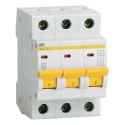 Автоматический выключатель ВА47-29 3Р 50А 4,5кА характеристика D ИЭК (автомат)