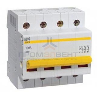 Рубильник модульный ВН-32 4Р  20А выключатель нагрузки ИЭК