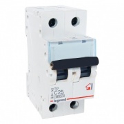 Автоматический выключатель Legrand TX3 C25A 2П 6kA (автомат)