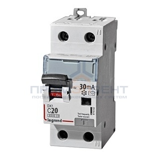 Дифавтомат Legrand DX3 АВДТ 1П+Н C20А 30MA тип A