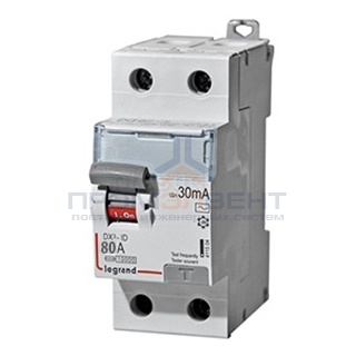 УЗО Legrand DX3 ВДТ 2П 80А 30мА тип AC