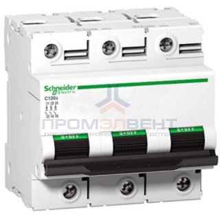 Автоматический выключатель Schneider Electric Acti 9 C120N 3П 80A C 10кА (автомат)
