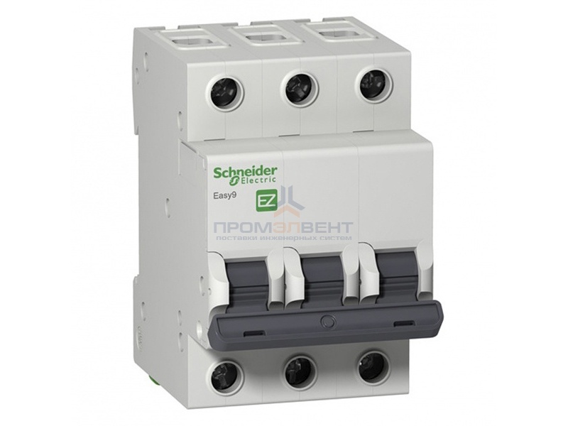 Автоматический выключатель Schneider Electric EASY 9 3П 25А B 4,5кА 400В (автомат)