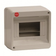 Щиток настен. без дверцы   8мод., IP40, серый, с клеммн.блоком в компл. 1х87508