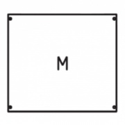 Панель с монтажной платой 2ряда/3 рейки высота 450 мм