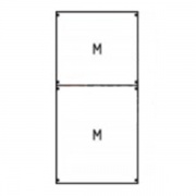 Панель с монтажной платой 2ряда/7 реек