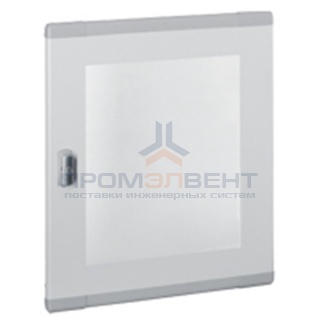 Дверь со стеклом плоская для шкафов Legrand XL3 160-400 высотой 1050мм 6 реек