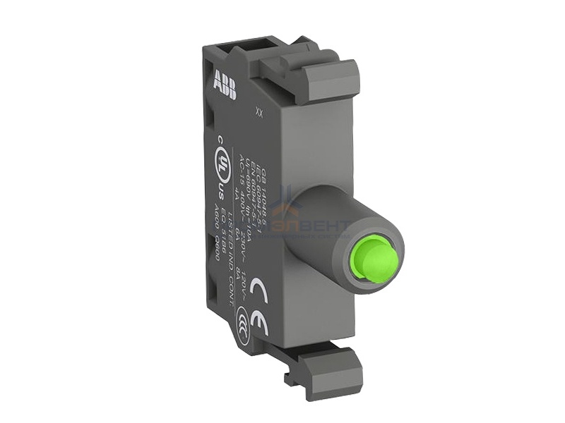 Патрон ABB MLBL-07G со встроенным светодиодом зеленый 230В AC